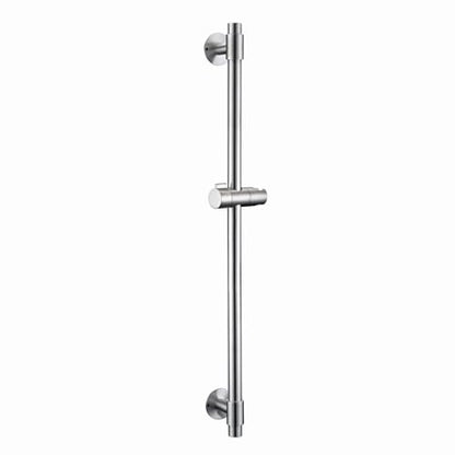 Shower Slide Bar 30-Inch with Adjustable Handheld Shower Head Holder for Bathroom Drill-free Mounted SUS 304 Stainless Steel (Brushed Nickel)