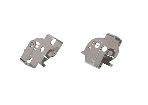 Camco Life is Better at The Campsite Over-The-Cabinet Hooks | Convenient to Use and Fits 3/4-inch Thick Cabinet Doors | Made of Stainless Steel | 2-Pack (53382), Silver, Small - size: Small
