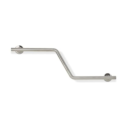 Seachrome Bathroom Grab Bar, 38 inch Stainless Steel, Right Handed Zuma Bar, 1 1/4 inch Diameter, Handicap Grab Bar, Safety Rail, Satin Stainless (Model: GWR-3638-QCR-SS) - color: Satin Stainless, style: Right-Hand