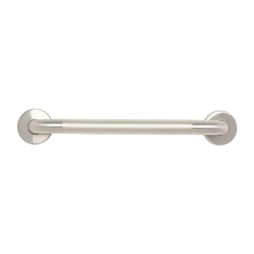 Seachrome 16" Wall Mount Grab Bar, 1 ¼" Diameter, Concealed Flanges, ADA Compliant, Peened with Satin Ends - size: 16 Inch