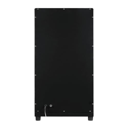 Dermalogic Towel Steamer 120G Glass Door, Black Finish Modern Design Towel Warmer for Massage Beauty Center Barber Nail Salon Spa Furniture Equipment