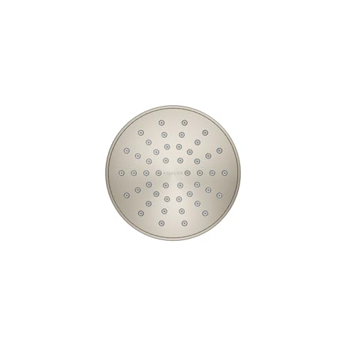 KOHLER K-33641-G-BN Elate® Single-Function Showerhead, 1.75 GPM, Powerful Flow Shower Head, Easy Maintenance, Sleek Design, Vibrant Brushed Nickel - color: Vibrant Brushed Nickel, size: 1.75 GPM