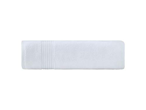 Milara Plush Turkish Cotton Bath Sheet, White, 700 GSM, 35x70 in | Oversized 35x70in, 700 GSM Turkish Combed Cotton, Air-Spun for a Plush Feel, OEKO-TEX® Standard 100 Certified - color: White, size: Bath Sheet (1 Pcs) - 35" x 70"