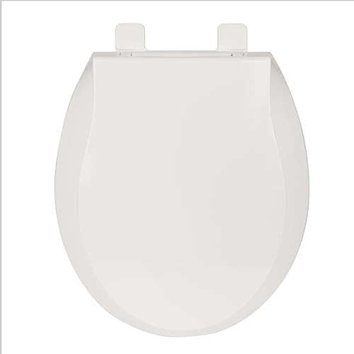 19" Elongated Slow Close Toilet Seat, Biscuit Polypropylene Toilet Seat Cover with Never Loosen Durable Lid, Quiet and Easy to Install and Clean - color: Biscuit, Standard, size: Elongated (19″)