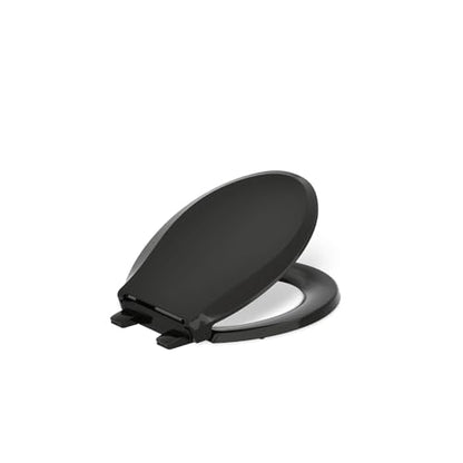 KOHLER 4639-RL-7 Cachet ReadyLatch Round Toilet Seat Soft Close, Black - color: Black, size: Round