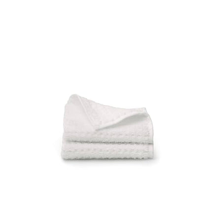 BOLL & BRANCH Turkish Waffle Washcloth Set, White | Set of 2 - 100% Organic Turkish Cotton - Lightweight Soft Absorbent Luxury Spa Washcloths, Waffle Weave Texture - Quick Dry - color: White, style: Turkish Waffle