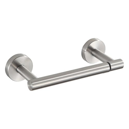 BGL Toilet Paper Holder Brushed Nickel Wall Mount, Brush Nickel Bathroom Toilet Paper Holder Brushed Nickel SUS 304 Stainless Steel, Double Post Pivoting Toilet Paper Roll Holder for Bathroom RV - color: Brushed Nickel