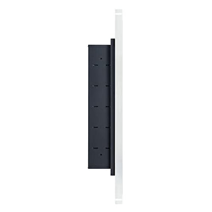 Chrome Oval Recessed Bathroom Medicine Cabinet with Mirror Stainless Steel Metal Framed Oblong Pill Shaped Bathroom Cabinet with Mirror 16x33'' - color: Chrome