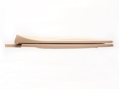 2Q1E6-30 Builder Grade Slow Close Plastic Toilet Seat with Vari Adjust Lok-Down R'N'C Hinge and Quik-Lok Mounting Hardware, Elongated, Fawn Beige - color: Fawn Beige, style: Elongated