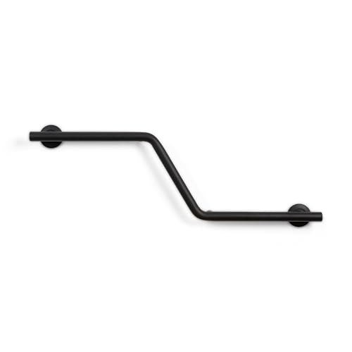 Bathroom Grab Bar, 38 inch Stainless Steel, Right Handed Zuma Bar, 1.25 inch Diameter, Handicap Grab Bar, Safety Rail, Matte Black - color: Matte Black, style: Right-Hand