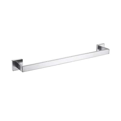 TASTOS 23.6 Inch Black Single Towel Bar Rack, SUS 304 Stainless Steel Bathroom Towel Bar Heavy Duty Towel Holder Kitchen Towel Rod, Wall Mount with Screws Towel Bar Rod Brushed Nickel Finish… - color: Brushed Nickel, size: 23.6-Inch