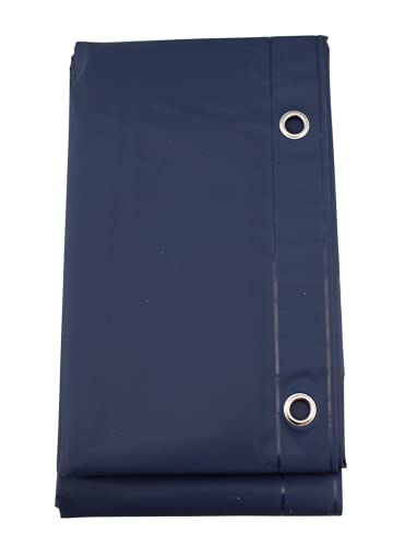Dependable Industries inc. Essentials Premium 6 Guage PEVA Shower Curtain Liner - PVC Free Magnetized Bottom Odorless with Rustproof Grommets (Navy Blue) - color: Navy Blue