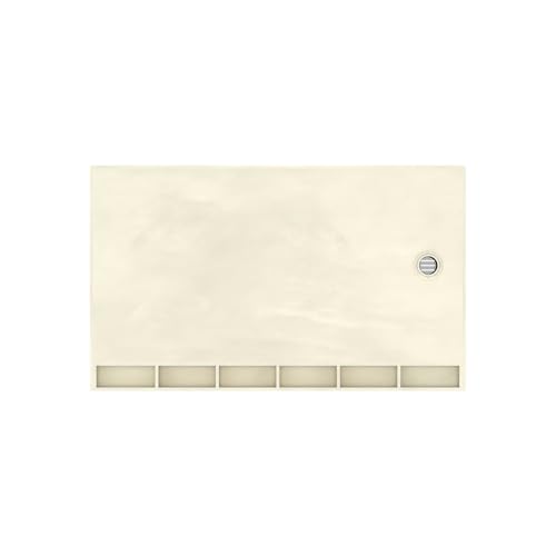Redi Trench 36 In x 60 In Single Curb Tileable Shower Pan with Left Drain and Linear Brushed Nickel Grate - color: Left Drain, Single Curb, Brushed Nickel