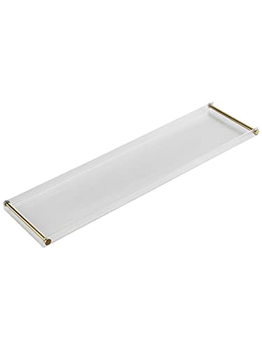 WANLIAN 33-Inch Luxury Bathtub Caddy Tray for Bathroom - Shower Storage Organizer Shelf Accessories (Gold-A) - color: Gold-a