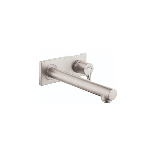 hansgrohe Talis S Modern Premium Easy Clean 1-Handle 2 4-inch Tall Bathroom Sink Faucet in Brushed Nickel, 72111821 - color: Brushed Nickel
