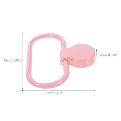 VILLCASE 2pcs Self-Adhesive Towel Ring Bathroom and Kitchen Wall Mount Hand Towel Holder Plastic No-Drill Adhesive Rack for Sink and Shelf