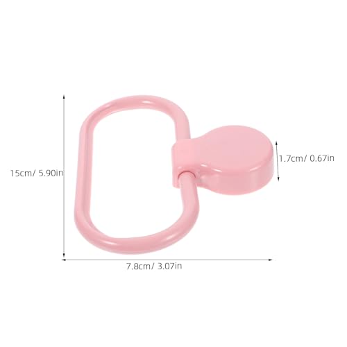 2pcs Self-Adhesive Plastic Towel Rings Bathroom Kitchen Hand Towel Holder Wall-Mounted No-Drill Bathroom Hand Hanger