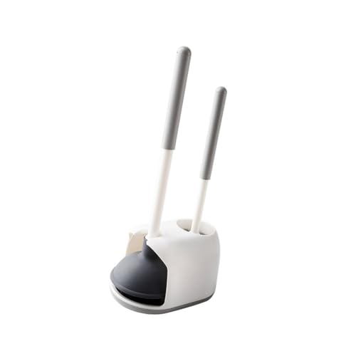 High Pressure Toilet Clog Remover Plunger with Holder Easy Storage Cleaning Tool
