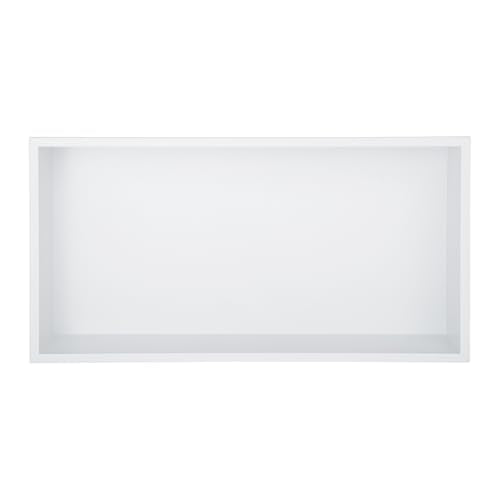 Shower Niche 25" x 13", Stainless Steel Bathroom Wall Niche, Recessed Wall Shelf with Lighting, Wall Cabinets for Bathroom Storage, White - color: White