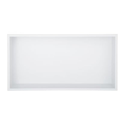 Shower Niche 25" x 13", Stainless Steel Bathroom Wall Niche, Recessed Wall Shelf with Lighting, Wall Cabinets for Bathroom Storage, White - color: White