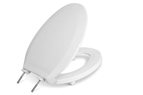 Centoco 4 Pack - 2 inch Raised Toilet Seat for Seniors, Elongated, Closed Front with Cover, Plastic, Made in the USA, HL800STS-001, White | Plastic, HL800STS-001 - color: Elongated, size: 4 Pack, style: 2" Closed Front