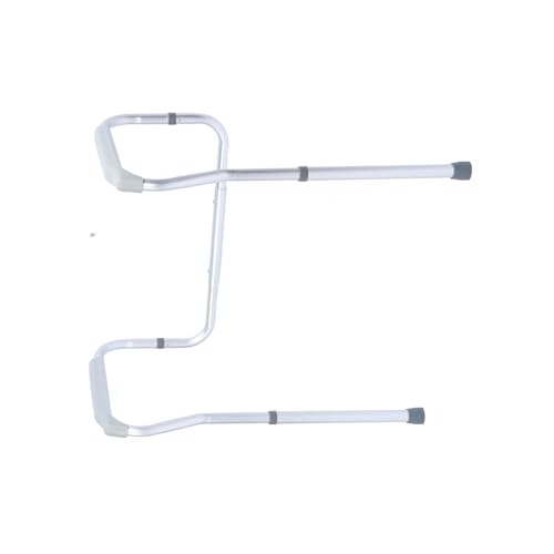 Aramox Bathroom Toilet Guardrail Aluminum Alloy Toilet Safety Frame 5 Level Height and Width Adjustable 220 Lb Support for Elderly Disabled Pregnant Women Recovery Use