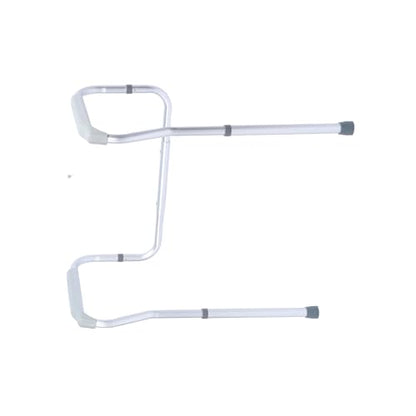 Aramox Bathroom Toilet Guardrail Aluminum Alloy Toilet Safety Frame 5 Level Height and Width Adjustable 220 Lb Support for Elderly Disabled Pregnant Women Recovery Use