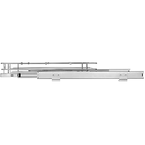 VEVOR 12.5"Wx16.5"Dx3.5"H Pull Out Cabinet Organizer, Heavy Duty Slide Out Pantry Shelves, Chrome-Plated Steel Roll Out Drawers Storage, for Home, Under Sink, 14"Wx17.5"Dx7"H Install Size for Cabinet - size: 12.5"Wx16.5"D