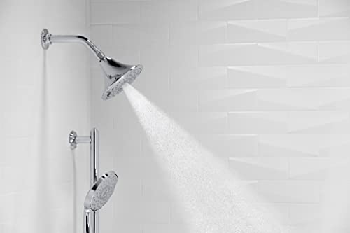 KOHLER 22169-BV Forte Multifunction Showerhead, Wall-Mount, 3 Spray Settings, 2.5 GPM, Vibrant Brushed Bronze - color: Brushed Bronze, size: 2.5 GPM