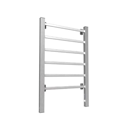 Electric Heated Towel Rack for Bathroom, 2-in-1 Freestanding & Wall Mounted 6 Bar Towel Warmer, IPX4 Waterproof Plug-in Rustproof Aluminum Towel Heater for Home Hotel