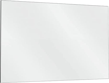 Fab Glass and Mirror 48x60 Inch Rectangle Frameless Bathroom Vanity Mirror with Beveled Edge - Shatterproof Wall Mounted Decorative Glass with Safety Backing for Living Room Bedroom Hallway Entryway - size: 36"L x 36"W, style: Rectangle