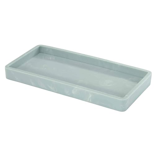 Nicole Miller - Vanity Tray, Resin Countertop Accessories, Dorm Room Essentials (Kendall Collection, Oasis) - color: Oasis, size: 40" x 28" x 5"