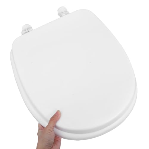 Soft Foam Toilet Seat Cushion Padded and Oval Toilet Seat Cover Thick White U-shaped Soft Cushion Bathroom and Rv Use