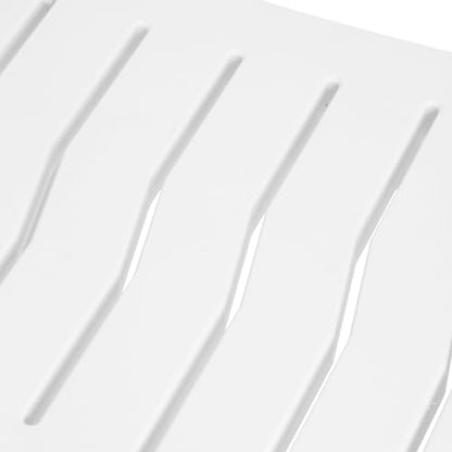 Sage HDPE Poly Plastic Waterproof Bathroom Shower Bench, White - color: White