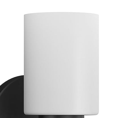 Progress Lighting 3-Light Etched Glass Modern Bath Vanity Light, Replay Collection, Indoor, P2159-31, Textured Black - color: Textured Black, size: 3-Light