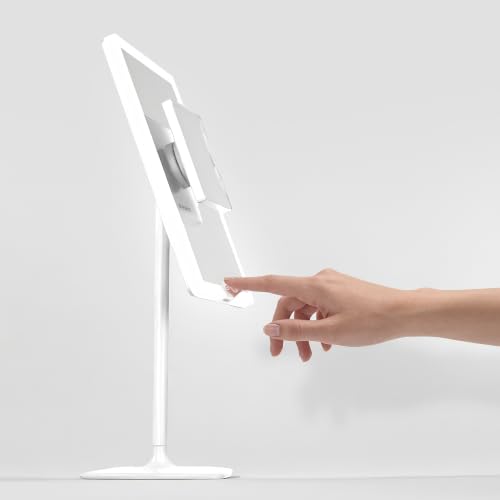 Orbit LED Vanity Mirror with Lights, 7X/1X Magnification, Dimmable & USB-C Rechargeable Tabletop Mirror (Alpine White) - color: Alpine White