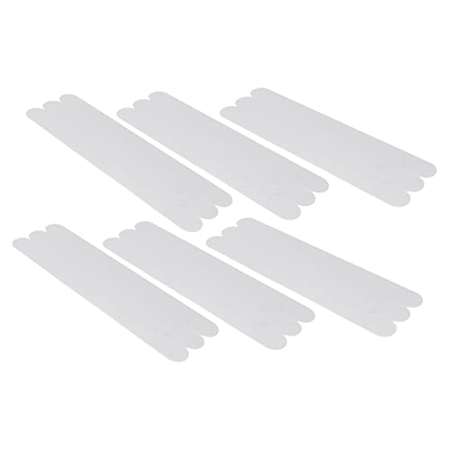 6pcs Slip Shower Stickers Transparent Bath Strips for Bathtubs Floors Stairs and Showers Adhesive Skid Treads - size: 6 pcs