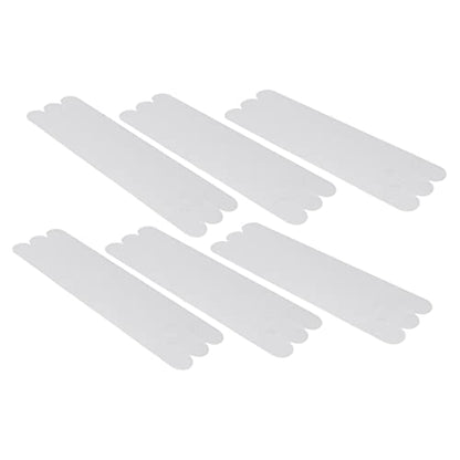 6pcs Slip Shower Stickers Transparent Bath Strips for Bathtubs Floors Stairs and Showers Adhesive Skid Treads - size: 6 pcs