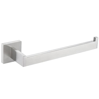 Angle Simple Brushed Nickel Hand Towel Holder, 10.24-in Bathroom Towel Bar | Sturdy SUS304 Stainless Steel, Square Hanger with Open Arm, Space Saving Home Decor, Screws Mounted - color: Brushed Nickel