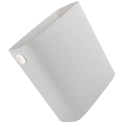 ARTIBETTER Narrow Space Trash Can Household Garbage Bin Thickened Plastic Bedroom Bathroom Kitchen Waste Basket 1pcs Light Gray for Small Spaces