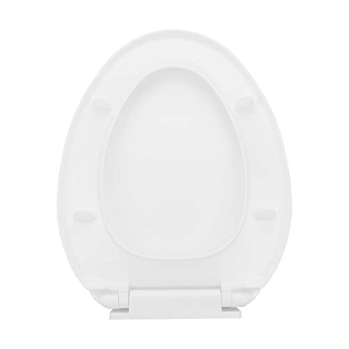 Renovators Supply Manufacturing White Plastic Soft Close Toilet Seat Elongated Slow Close Toilet Seat With Adjustable Mounting Hardware Pack Of 3 - color: White, size: Pack of 3