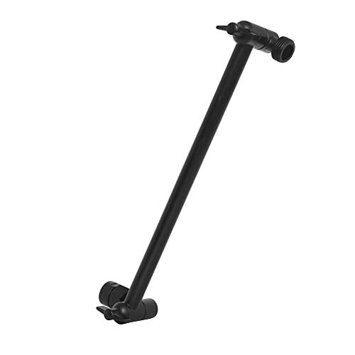 SparkPod 11" Extension Arm, Adjustable Height & Angle, Black Matte | Adjustable Height & Angle, Sturdy Lock, Universal Connection, Transform your showers into rain shower experience - color: 3 - Midnight Black Matte, style: 11 Inch Adjustable