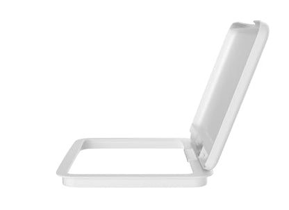 Rev-A-Shelf 27 Qt Under Sink Garbage Can Lid for Base Kitchen and Bathroom Cabinet, Replacement Plastic Trash Bin Lid Only, White, RV-1024-LID-1 - color: White, size: 27 QT