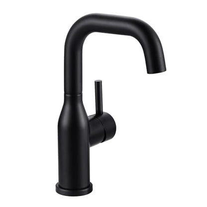 Bar Sink Faucet Single Hole: ARCORA Matte Black Wet Bar Faucets - Prep Sink Faucet 360 Swivel - Small Kitchen Bathroom Faucet with cUPC Supply Lines - color: Matte Black