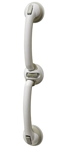Safe-er-Grip 28-Inch Swivel Suction Cup Grab Bar for Tub and Shower, White - color: White, size: 1 Count (Pack of 1)