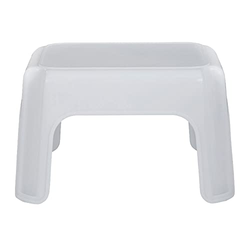 Rubbermaid Step Stool 9.5-Inch High White Plastic Small Single Step Stool for Kids/Adults in Home/Kitchen/Laundry/Garage/Bathroom - color: White, size: 1 ct (Pack of 1)