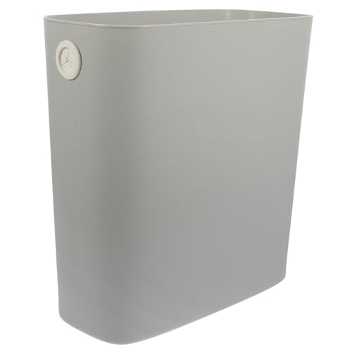 Luxshiny Narrow Space Slim Trash Can Modern Garbage Bin for Kitchen Bathroom Office Stylish Design for Areas Space-Saving Waste Basket Warm
