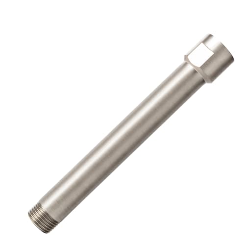 High Sierra® Solid Lead-Free Metal 6″ Shower Arm Extension. Lowers height of fixed and handheld shower heads. Will support the Weight of Handheld and Combination Shower heads - Brushed Nickel - color: Nickel