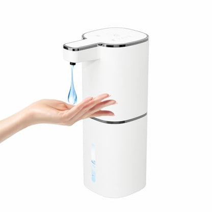 Automatic Liquid Soap Dispenser, Touchless 4 Levels (White, Liquid) | 14.2 oz Capacity, 4 Adjustable Levels, Liquid Hand Soap Dispenser, Kitchen and Bathroom Accessory - color: White, size: Liquid