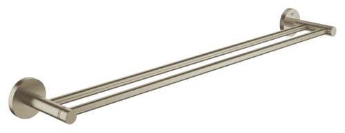 GROHE 40802EN1 Essentials Double Towel Bar, 24-Inch, Brushed Nickel - color: Brushed Nickel, size: 24 Inch